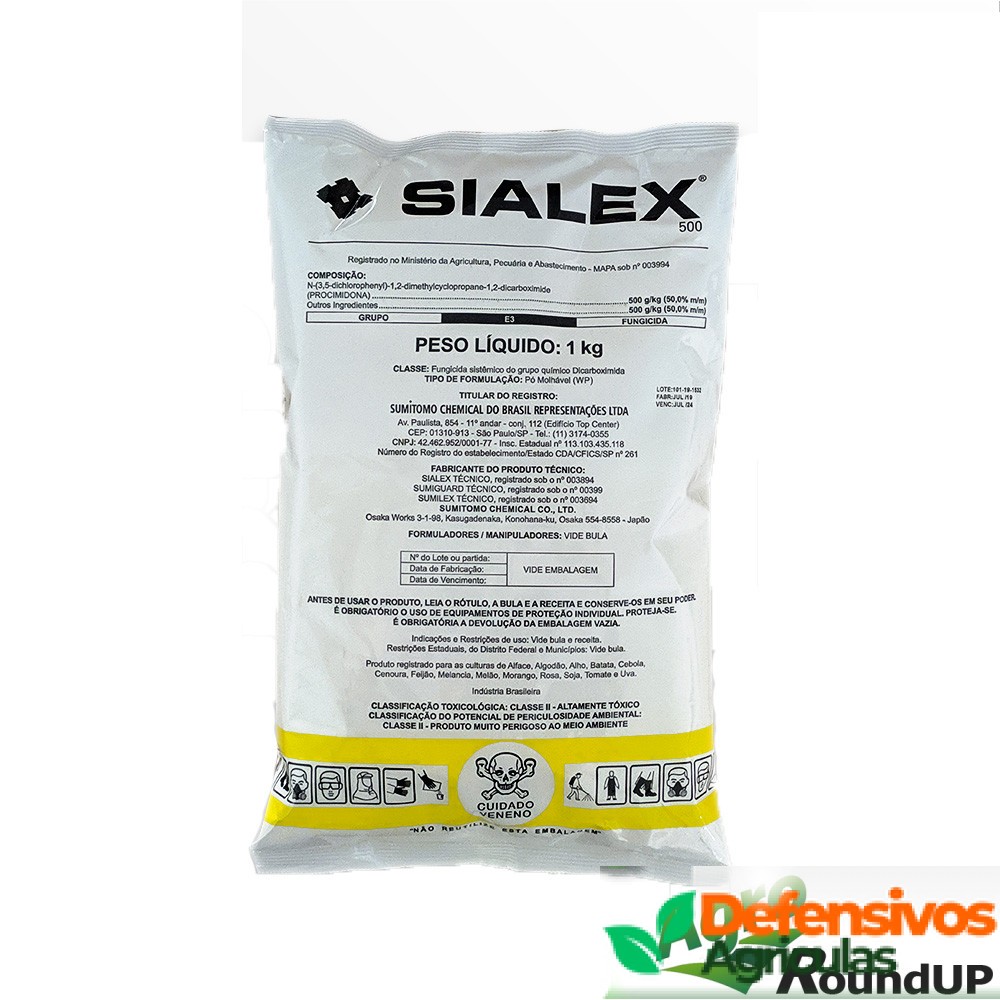FUNGICIDA - BACTERIOSTÁTICO - SIALEX 1 KG FUNGICIDA - BACTERIOSTÁTICO - SIALEX 1 KG - Imagem 1